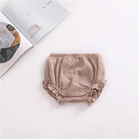 img 3 attached to 🩴 2T AYIYO Bloomers – Newborn Toddler Kids Cotton Linen Shorts Diaper Cover