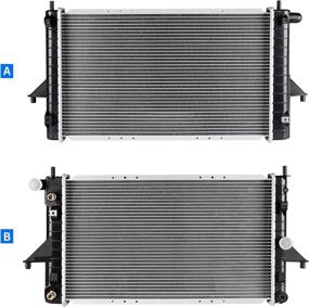 img 2 attached to 🔥 DWVO Complete Radiator Compatible with 1994-2002 Saturn SC1 SC2, SL SL1 SL2, SW1 SW2 - 1.9L L4 4Cyl DWRD1020