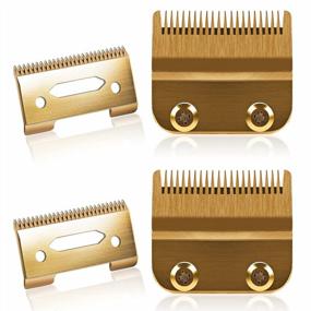 img 4 attached to Ultimate Precision: 2-Pack Professional Carbon Steel Clipper Blades For Wahl Senior, Magic, And Cordless Clippers