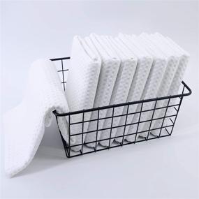 img 1 attached to 🧽 POLYTE Ultra Premium Microfiber Kitchen Dish Hand Towel Waffle Weave, 8 Pack: Superior Cleaning and Durability