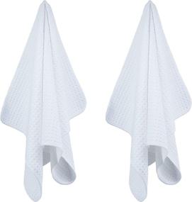 img 3 attached to 🧽 POLYTE Ultra Premium Microfiber Kitchen Dish Hand Towel Waffle Weave, 8 Pack: Superior Cleaning and Durability