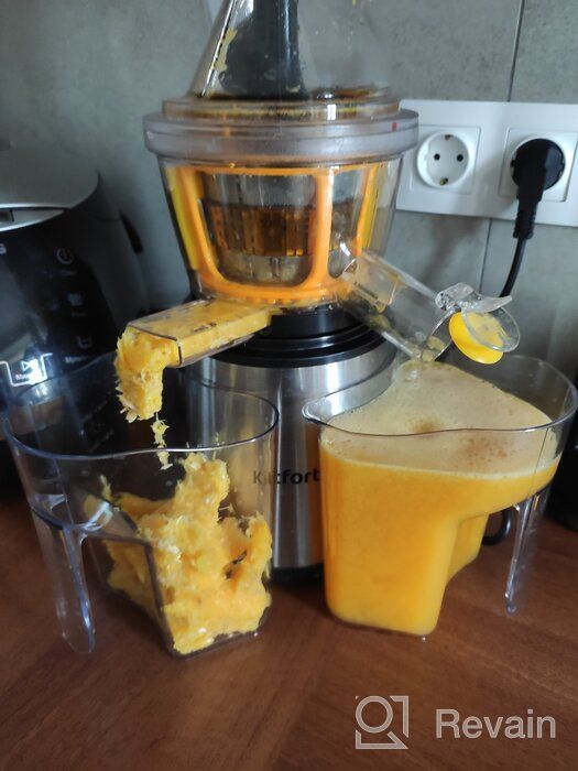 img 1 attached to Auger juicer Kitfort KT-1102-2, burgundy review by Franciszka Zamska ᠌