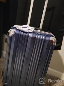 img 5 attached to Путешествуйте стильно и безопасно с чемоданом Coolife с алюминиевой рамой — размеры 20, 24 и 28 дюймов (серебристый, M (24 дюйма))