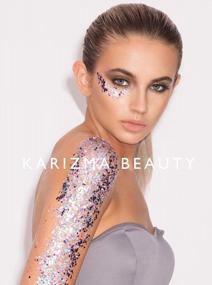 img 1 attached to Unleash Your Inner Unicorn With KARIZMA'S Chunky Holographic Glitter Set - Perfect For Festivals, Raves And Makeup Artistry!