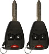 🔑 keylessoption m3n5wy72xx keyless entry remote control car ignition key fob replacement - pack of 2 logo