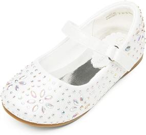 img 4 attached to DREAM PAIRS Rhinestone Embelishment Throughout Girls' Shoes ~ Flats