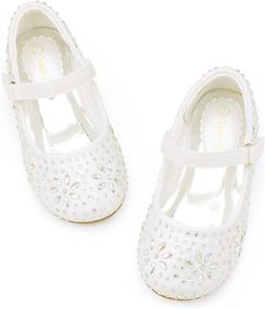 img 2 attached to DREAM PAIRS Rhinestone Embelishment Throughout Girls' Shoes ~ Flats