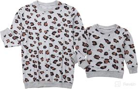 img 4 attached to Outfits Leopard Matching Clothes T Shirt Apparel & Accessories Baby Boys