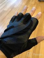 img 1 attached to StretchBack Mesh And Leather Palm Weightlifting Gloves With Harbinger Power For Non-Wristwrap Workout review by Darryl Blumenthal