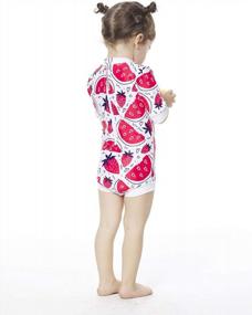 img 1 attached to UPF 50+ Sun Protection BONVERANO Baby Boys Swimsuit - YKK-Button Zipper One Piece Toddler Bathing Suit