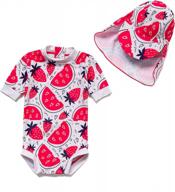 upf 50+ sun protection bonverano baby boys swimsuit - ykk-button zipper one piece toddler bathing suit logo
