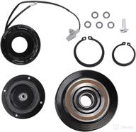 ac compressor clutch assembly replacement kit with plate, pulley, bearing, and coil for corolla 1.8l 2003-2008 air conditioning repair logo