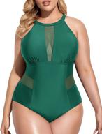 swimsuits swimwear v neckline ruched monokini women's clothing ~ swimsuits & cover ups logo