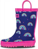 lone cone rain boots with easy-on handles in fun patterns for toddlers and kids logo