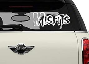 img 1 attached to 🚗 White Bands Automotive Decal/Bumper Sticker for Misfits