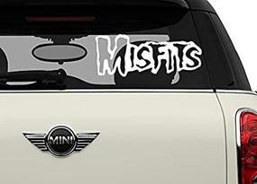 img 2 attached to 🚗 White Bands Automotive Decal/Bumper Sticker for Misfits