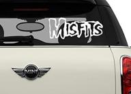 🚗 white bands automotive decal/bumper sticker for misfits логотип