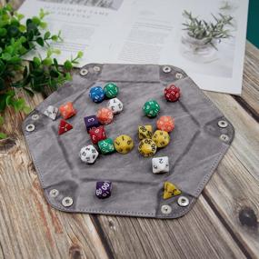 img 1 attached to Roll In Style With SIQUK'S Folding Dice Tray Set - Perfect For RPG And DND Games!