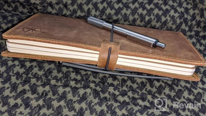 img 1 attached to Wander In Style With Our Refillable Leather Travel Journal With Pockets review by Agustin Conner