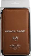 genuine leather pencil/marker storage case - speedball art products for art supplies logo