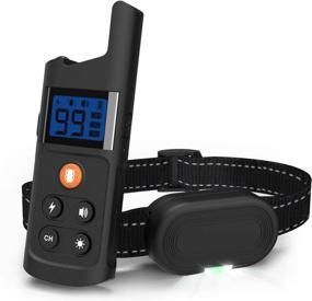 img 4 attached to 🐶 Premium Dog Training Collar - Beep, Vibration, Shock Modes | Waterproof & Rechargeable | 99 Levels | Remote Range up to 984ft