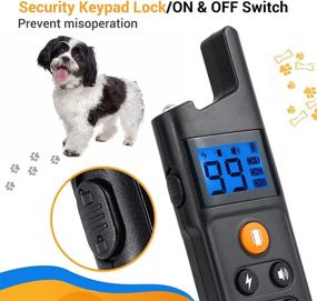 img 1 attached to 🐶 Premium Dog Training Collar - Beep, Vibration, Shock Modes | Waterproof & Rechargeable | 99 Levels | Remote Range up to 984ft