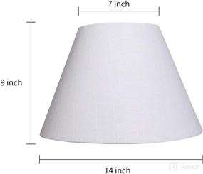 img 3 attached to Tootoo Double 7X14X9 Natural Lampshade Lighting & Ceiling Fans