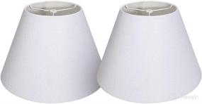 img 4 attached to Tootoo Double 7X14X9 Natural Lampshade Lighting & Ceiling Fans