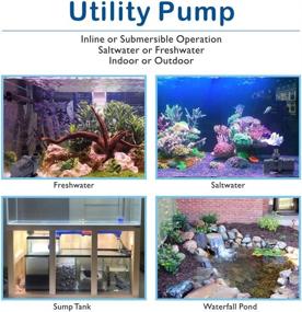 img 3 attached to 🌊 High-Quality 24V DC Submersible Saltwater Aquarium Sump Pump with Advanced LCD Display Controller - Flow Rate: 800-2650 GPH