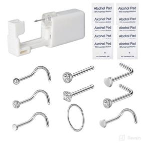 img 4 attached to High-Quality Stainless Steel Nose Piercing Gun Supplies for Effortless Piercings