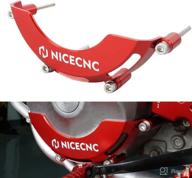 🔧 upgraded red alternator cover guard protector for honda xr650l 1993-2022 - nicecnc 6061-t6 billet aluminum compatible логотип