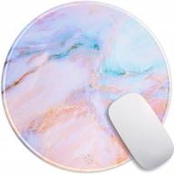 enhance your gaming experience with oriday's customized soft marble round mouse pad - a perfect blend of aesthetics and functionality logo