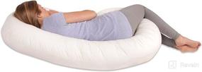 img 1 attached to 🌙 Navy Snoogle Original Total Body Pillow - Enhance Your Sleep with a Total Body Comfort Pillow