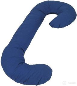 img 4 attached to 🌙 Navy Snoogle Original Total Body Pillow - Enhance Your Sleep with a Total Body Comfort Pillow