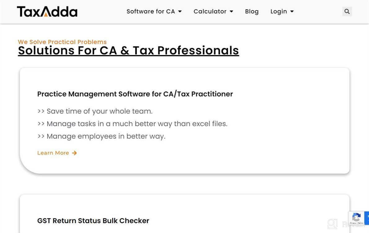 img 1 attached to TaxAdda Practice management software review by Kendrick Breezy