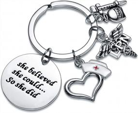 img 4 attached to Stylish BESPMOSP Collection Keychain for Graduation and Valentines