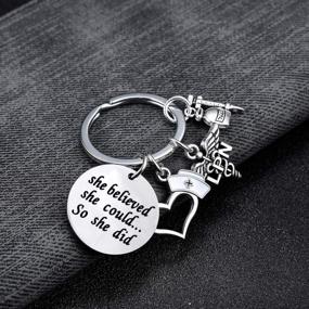 img 2 attached to Stylish BESPMOSP Collection Keychain for Graduation and Valentines