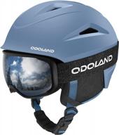 odoland snow helmet ski &amp; snowboard safety gear с очками для мужчин, женщин и молодежи логотип