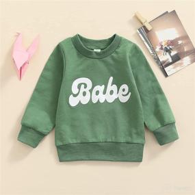 img 1 attached to 👶 Sun Printed Cotton Infant Jumper Tops - Newborn Baby Boys Girls Toddler Sweatshirt Pullover - Long Sleeve Top Shirt