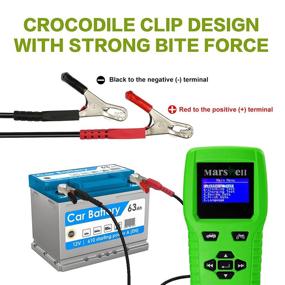 img 2 attached to 🔋 Automotive Battery Tester 12V, 100-2000 CCA Battery Load Tester, Digital Auto Analyzer for Cranking and Charging System Test - Light Truck SUV Car Motorcycle