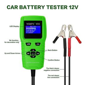 img 3 attached to 🔋 Automotive Battery Tester 12V, 100-2000 CCA Battery Load Tester, Digital Auto Analyzer for Cranking and Charging System Test - Light Truck SUV Car Motorcycle