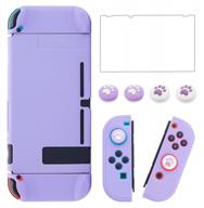 brhe switch case for nintendo switch dockable switch protective case cover for switch with glass screen protector, anti-scratch shock-absorption grip cover logo