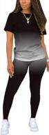 sporty chic: women's jogger set with sweatshirt and sweatpants logo