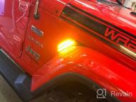 img 1 attached to XBEEK LED Front Fender Side Marker Light Turn Signal Lamp Compatible With Jeep 2018-2022 Wrangler JL JLU And 2020-2022 Gladiator JT Truck review by Sonny Flores