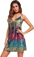 verdusa womens sleeveless clubwear multicolor women's clothing : dresses logo