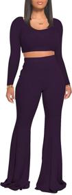 img 4 attached to Womens Casual Two Piece Outfits Women's Clothing ~ Jumpsuits, Rompers & Overalls