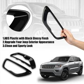 img 1 attached to Front Fog Light Cover Trim For 2017-2021 Jeep Grand Cherokee - Sportuli Replacement.