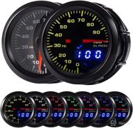 hotsystem 7 color oil pressure gauge kit: accurate 0 to 100 psi digital readouts - ideal for car and truck enthusiasts логотип