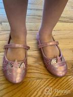 img 1 attached to Glitter Princess Ballet Flats For Kids - Mary Jane Flower Dress Shoes Ideal For Weddings, Parties, And Bridesmaids review by John Harvieux