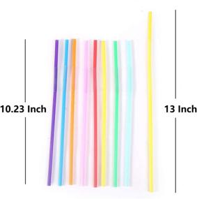 img 1 attached to 🥤 Convenient 150pcs Hand-Held Drink Pouches with Straws - Reclosable Stand-up Zipper Bags for Cold and Hot Drinks